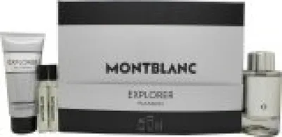 Obrázok produktu pre Darčeková sada Mont Blanc Explorer Platinum 100 ml EDP + 100 ml sprchový gél + 2x 7,5 ml EDP