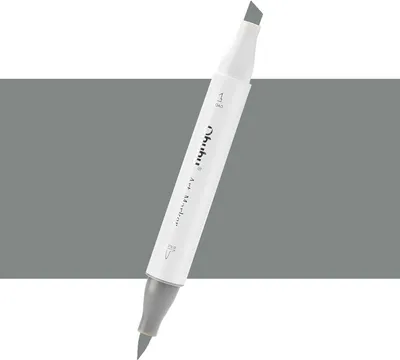 Produktbild von Lihová Fixierstift OHUHU, beidseitiger Stift mit Pinsel und Feingriff, Farbe: Neutralgrau 07