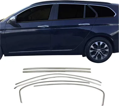 Immagine prodotto di Modanature per finestrini per Fiat Tipo 2015-2025 estate acciaio inox cromo 6pz
