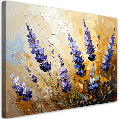 Immagine prodotto di Quadro su tela, Fiori di lavanda - 100x70