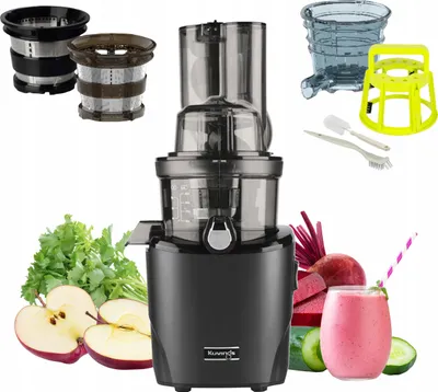 Zdjęcie produktu dla Kuvings REVO830, Sokowirówka wolnoobrotowa, Czarny, Matte Black, 50 RPM, 400 l, 4,3 cm