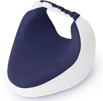 Productafbeelding van Ibenzoa® Kniekussen voor zijslapers – orthopedisch beenkussen met 100% traagschuim, katoenen hoes en ademend mesh, verstelbare bevestigingsband