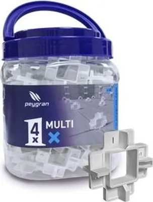 Produktbild von Fugenabstandshalter Kreuz X 4 in 1, 1,2,3 und 5 mm Box 60 Stück
