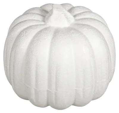 Produktbild von Rayher Styropor Kürbis, weiß, 11 x 10 cm, 1 Stück, Styroporform, 33494000