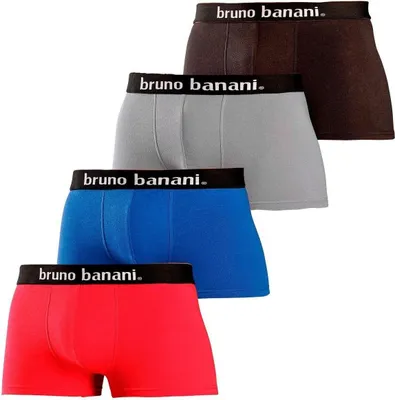 Produktbild von Bruno Banani Hipster 4 er-Pack rot, grau, schwarz, navy-uni Größe L