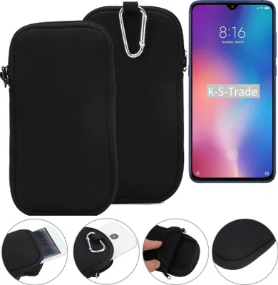 Produktbild von K-S-Trade Neopren-Hülle Handyhülle kompatibel mit Xiaomi Mi 9 SE Schutzhülle Neoprenhülle Sleeve Schutz-Hülle Gürtel Tasche Case Holster