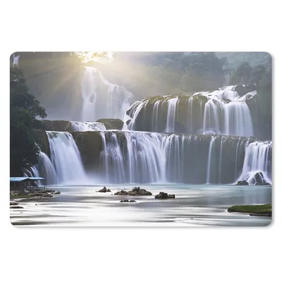 Produktbild von MuchoWow® Mauspad Mousepad Wasserfall - Felsen - Natur 27x18 cm - Mousepads - Maus Mat - Pad - Mausunterlage - Büroartikel - Desk Matten