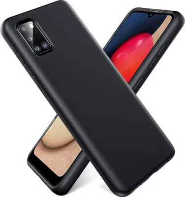 Immagine prodotto di Custodia Samsung Galaxy A02s protezione del telefono cellulare copertura silicone gel custodia del telefono cellulare, nero