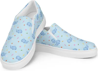 Produktbild von Mr. & Mrs. Panda Damenschuhe Wal Konfetti Größe 44 - Blau - Geschenk, Halbschuhe, Abnehmen, Diät, Geburtstag, Meer, Motivation, Slipper Damen, Trennung, Loafer