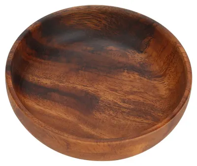 Holz-Snackschale 12er-Set, 12 x 3,5 cm, rund, braun