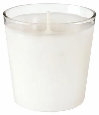 Produktbild von 30x Duni Switch & Shine Nachfüller für Kerzenglas 65 x Ø 65 mm 30 Std. Weiß Paraffin mit Kerzenhalter aus Kunststoff