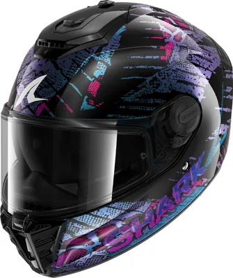 Produktbild von Shark Spartan RS Reptaia Helm, schwarz/blau/lila, XS (53/54)