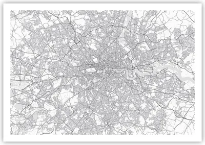 Produktbild von Poster - Poster ohne Rahmen - Stadt Karte London - 100x70 cm - Wand Bild - Wanddeko - Wandbilder - Kunstposter - Wandposter - Bilder - Kunstdruck - Wanddekoration - Wandbild - P2XAA100x70-4680