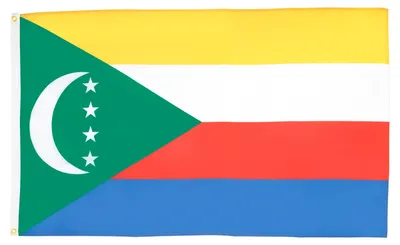 Komoren Flagge 150x90 cm, Polyester, 2 Ösen