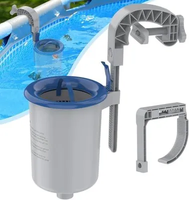 Produktbild von Oberflächenskimmer Pool & Pool Skimmer für oberirdische Pools, Wandhalterung mit Skimmerkorb, beseitigt schnell Wasserablagerungen