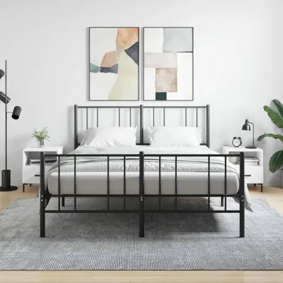 Produktbild von vidaXL Nachttische 2 Stk. Weiß 40x35x47,5 cm Holzwerkstoff