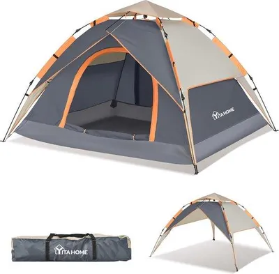 Immagine prodotto di Tenda a due strati per tre persone – impermeabile ed estremamente leggera – ideale per il trekking e il campeggio