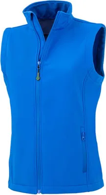 Zdjęcie produktu dla Result Genuine Recycled R902F | Womens Recycled 2-Layer Printable Softshell Bodywarmer - Farbe: Royal - Größe: XXL