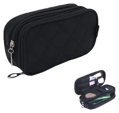 Immagine prodotto di Borsa da viaggio per il trucco con scomparto per il pennello - Organizzatore impermeabile per cosmetici