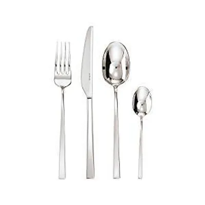 Immagine prodotto di Sambonet S0695 Linea Q Set di posate da tavola, 4 pezzi, acciaio inossidabile argentato