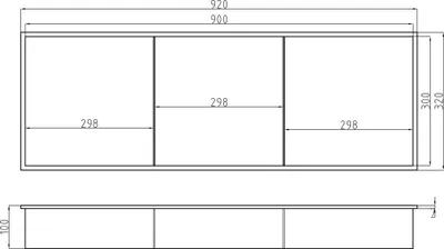 Produktbild von Wandnische aus Edelstahl NT309010X - Mit Ablagen - senkrecht & waagrecht, Farbe:Schwarz