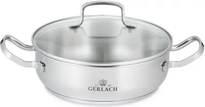 Produktbild von Gerlach - Kochtopf miteinem Deckel of 24 cm, 2 L, Edelstahl, Silber, 24 cm