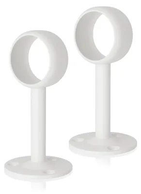 Productafbeelding van Gordijnroedebeugel - Voor montage aan het plafond - Geschikt voor een diameter van 32 mm - 2 stuks - Wit