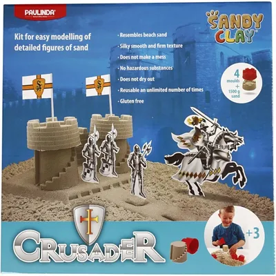 Produktbild von Sandy Clay Spielsand Ritterburg Schloss Set - kreatives Spielzeug