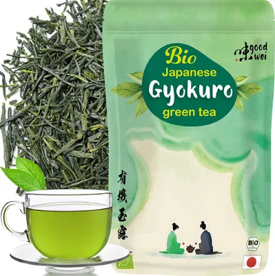 Obrázek produktu pro Gyokuro japonský zelený čaj, 120g - 100% organická japonská