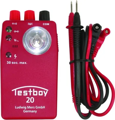 Zdjęcie produktu dla Testboy 77363 Tester ciągłości 20 Plus - z bezdotykowym czujnikiem napięcia, zabezpieczony przed napięciem zewnętrznym