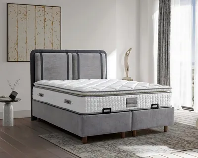 Produktbild von Das elegante und stabile Bett mit Matratze bringt Charme in die Einrichtung.