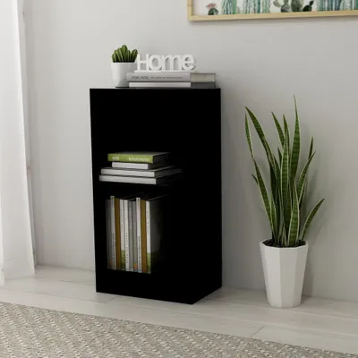 Produktbild von "2026 Promotion" Bücherregal - Standregal - Aktenregal - Schwarz 40x24x75 cm - Holzwerkstoff - Wohnzimmerschrank CC26913