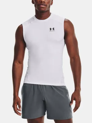Image de Under Armour Hommes HeatGear Chemise sans manches - 1361522, Couleur:Blanc, Textile:S
