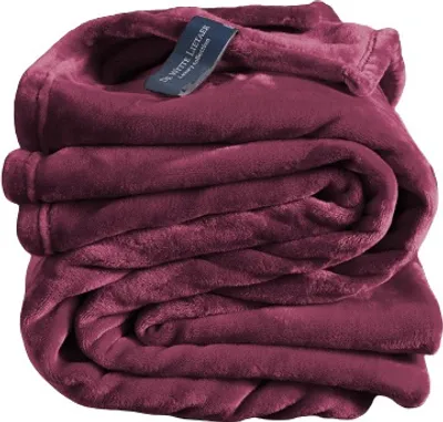Produktbild von plaid Cosy200 x 150 cm Polyester dunkelrot
