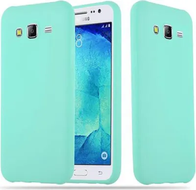 Produktbild von Cadorabo Hülle für Samsung Galaxy J5 2015 Schutzhülle in Blau Handyhülle TPU Silikon Etui Case Cover