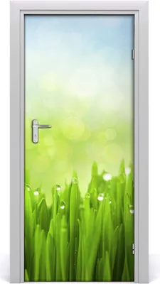 Produktbild von Tulup Türaufkleber 85x205 cm Dekorative Aufkleber Selbstklebend Wasserdichte Tapete Abnehmbar Schlafzimmer Wohnzimmer Wohnkultur - Gras