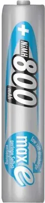 Zdjęcie produktu dla Ansmann 800mAh maxE, Bateria do ponownego naładowania, AAA, Niklowo-metalowo-wodorkowa (NiMH), 1,2 V, 1 szt., 800 mAh