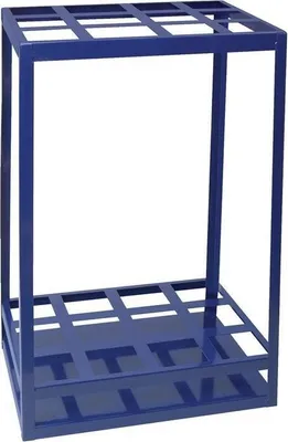 Productafbeelding van Standaard voor schroefstangen, type LOGS 70, afmetingen 650 x 540 x 390 mm, blauw, RAL 5022