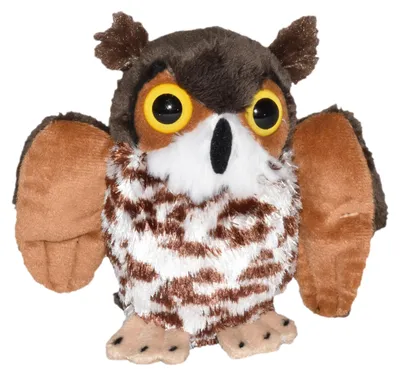 Produktbild von WILD REPUBLIC Pocketkins Virginiauhu Kuscheltier – 12 cm