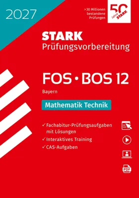 Produktbild von STARK Mathematik T 12. Klasse - Abitur FOS/BOS 2027 Bayern - Prüfungsvorbereitung