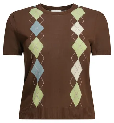Image de GANNI pull femme en coton marron - S