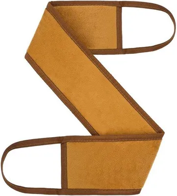 Immagine prodotto di Dispositivo esfoliante doppio con manici, spugna per la pulizia della doccia, accessori da bagno per uomo e donna, colore marrone