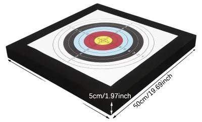 Produktbild von EVA-Schaumziel, freistehendes Design, einschließlich Zielpapiere, schwarz