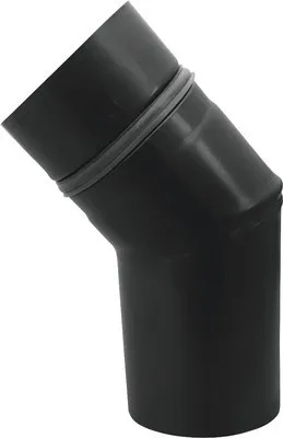Produktbild von Pellet-Ofenrohr -Bogen Bertrams 45° Ø 80 mm pulverbeschichtet schwarz