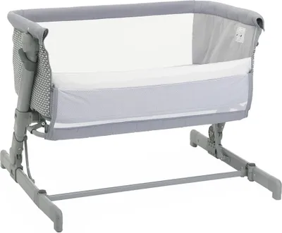 Produktbild von Chicco Next2Me Go, Babybett, Junge/Mädchen, Stoff, Kunststoff, Hellgrau, Faltbar