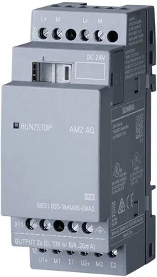 Produktbild von Siemens SPS-Erweiterungsmodul LOGO! AM2 AQ 0BA2 6ED1055-1MM00-0BA2 24 V/DC (6ED1055-1MM00-0BA2)