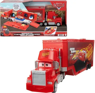 Image de Set de jeu Disney Pixar Cars Tuning Mack, camion jouet 2 en 1 et station de tuning
