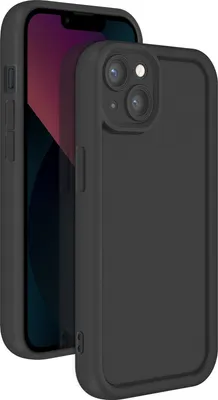 Immagine prodotto di Avizar, Custodia per iPhone 13 in silicone Soft Touch con bordi rinforzati, nero