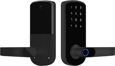 Obrázek produktu pro INF Chytrý zámek dveří s otiskem prstu Tuya - Bluetooth biometrický zámek Černá