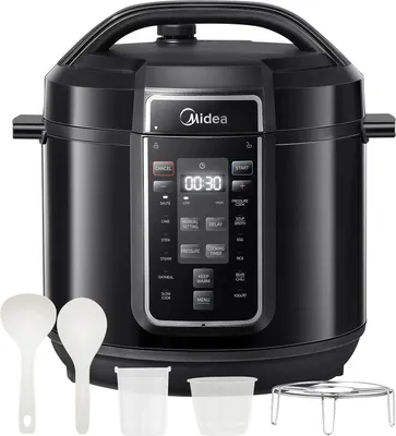 Image de Autocuiseur électrique - Multicuiseur 8 l - 1200 W - 9 fonctions en 1 - 12 programmes - Minuterie - Acier inoxydable